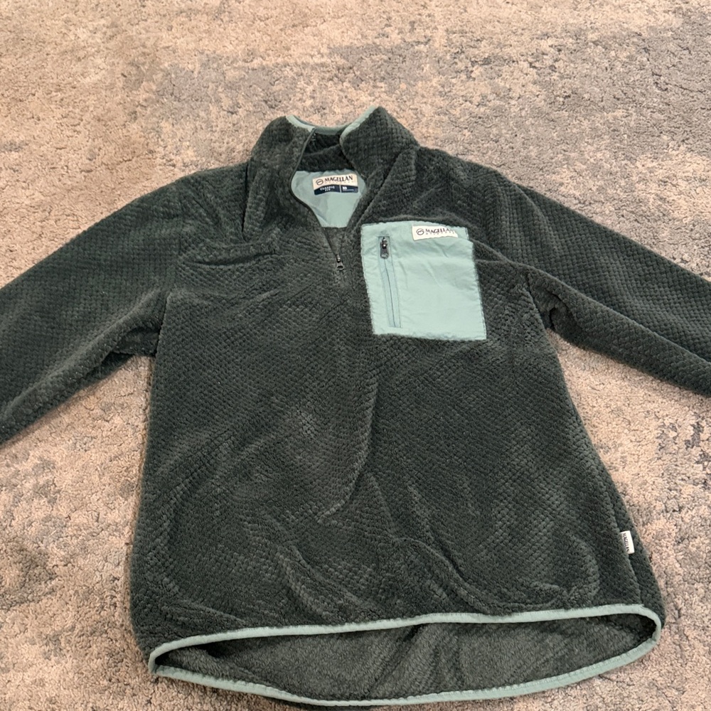 Magellan Outdoors Kids Pullover Jacket - Dark Gray and Light Gray